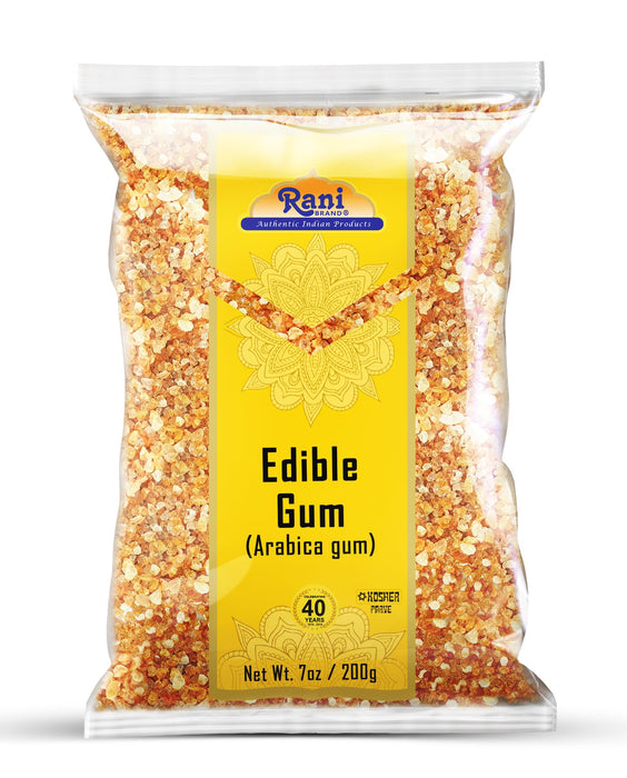 Rani Edible Gum Whole (Arabica Gum) 7oz (200g) ~ All Natural, Salt-Free | Vegan | No Colors | Gluten Friendly | NON-GMO | Indian Origin