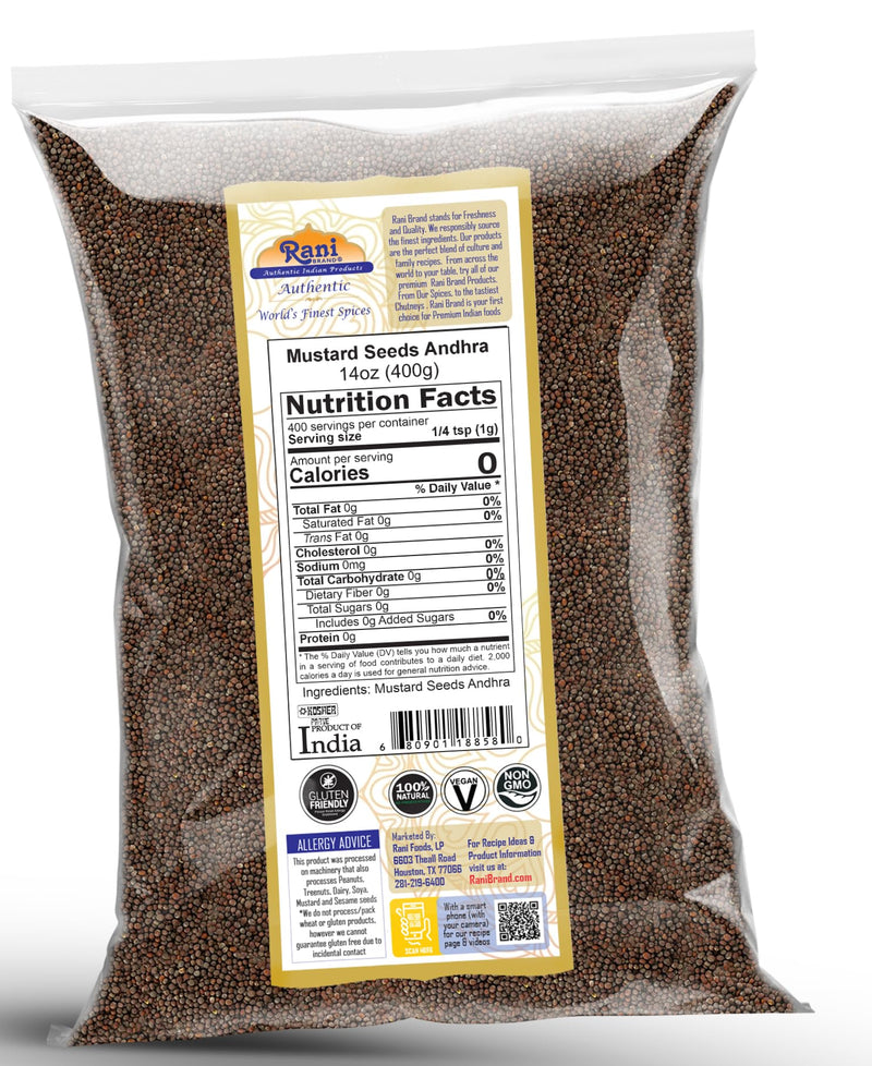 Rani Andra Mustard Seeds (Rai Sarson) {3 Sizes Available}