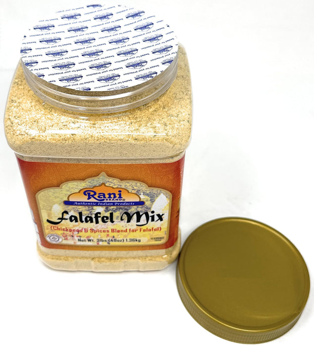 Rani Falafel Mix (Chickpeas & Spices Blend for Falafel) 48oz (3lbs) 1.36kg PET Jar ~ All Natural | Gluten Friendly | NON-GMO | Kosher | Indian Origin