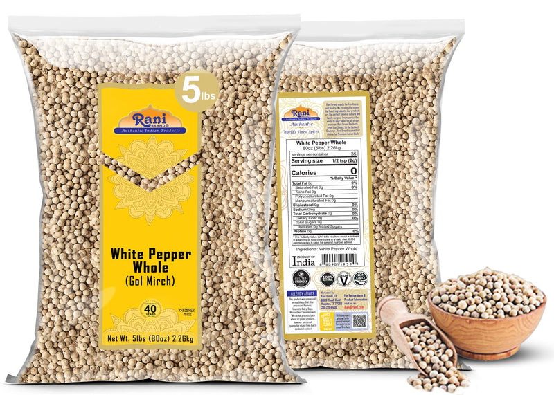 Rani White Pepper {5 Sizes Available}