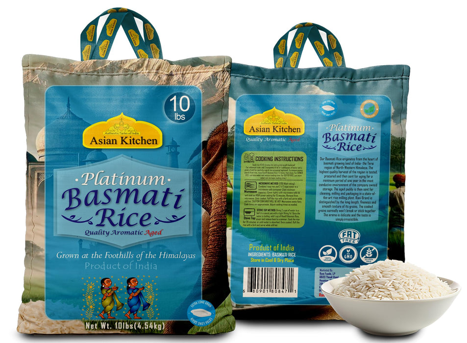 Asian Kitchen Platinum Basmati Rice Aged 24 months {4 Sizes Available}