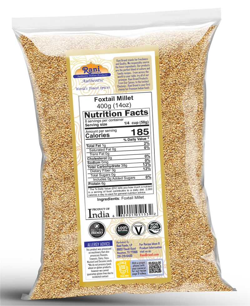 Rani Foxtail Millet Polished {3 Sizes Available}