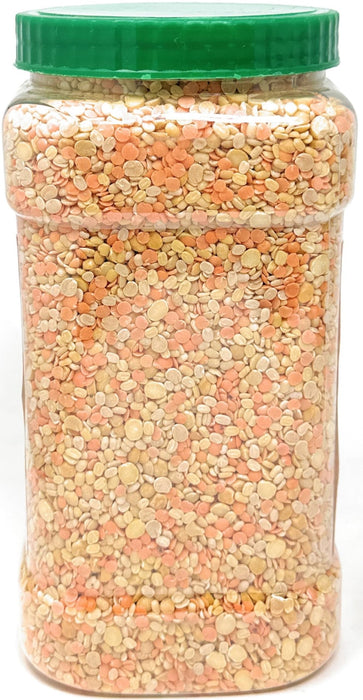 Rani Organic Mixed Dal (Chana Dal, Moong Dal, Toor Dal, Masoor Dal, Urad Dal) 64oz (4lbs) 1.81kg Bulk PET Jar ~ All Natural | Gluten Friendly | NON-GMO | Kosher | Vegan | Indian Origin | USDA Certified Organic