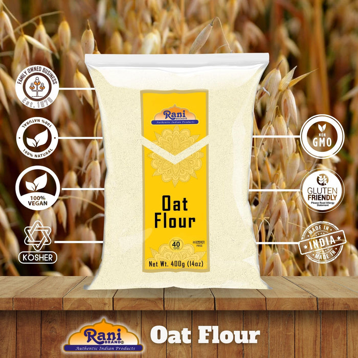 Rani Oat Flour 14oz (400g) ~ All Natural | Gluten Friendly | NON-GMO | Kosher | Vegan | Indian Origin