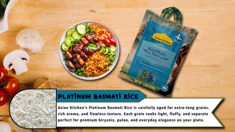 Asian Kitchen Platinum Basmati Rice Aged 24 months {4 Sizes Available}