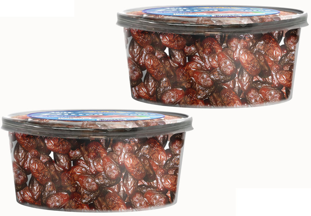 Rani Pitted Dates (Deglet Nour) Raw Dried Fruit 24oz (1.5lbs) 680g, Pack of 2 ~ All Natural | Fat-free | No added Sugar | Vegan | Gluten Friendly | Non-GMO | Kosher | Product of Tunisia