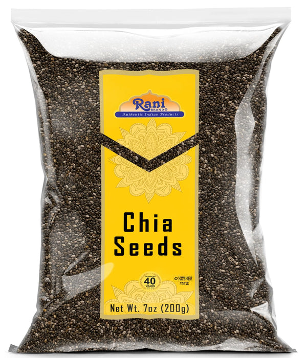 Rani Chia Seeds 7oz (200g) ~ All Natural | Vegan | Gluten Friendly | NON-GMO | Kosher | Indian Origin…