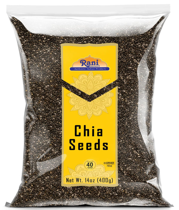 Rani Chia Seeds 14oz (400g) ~ All Natural | Vegan | Gluten Friendly | NON-GMO | Kosher | Indian Origin…