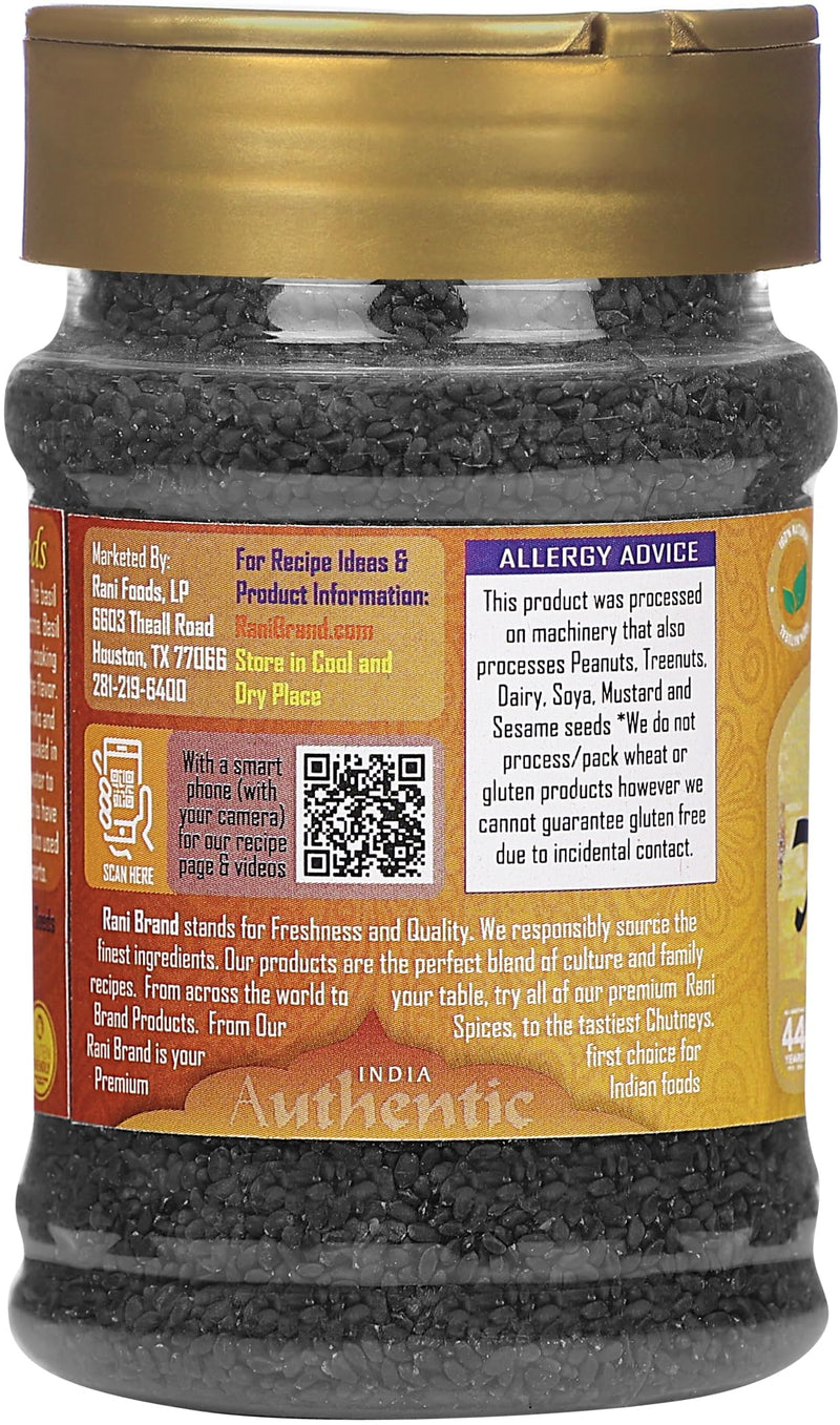 Rani Tukmaria (Natural Holy Basil Seeds) 4.94oz (140g) Used for Falooda / Sabja Dessert, Spice & Ayurveda Herbal ~ Gluten Friendly | NON-GMO | Kosher | Vegan | Indian Origin
