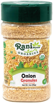 Rani Organic Granulated Onion (Pyaaz Granules) 3oz