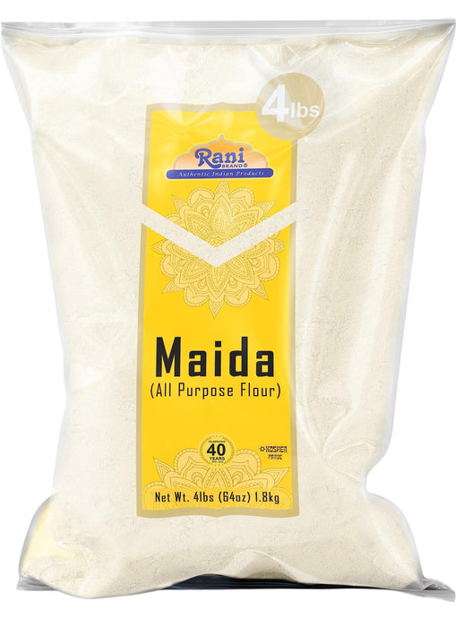 Rani Maida Flour (Indian All Purpose Flour) 64oz (4lbs) 1.81kg, Bulk ~ All Natural | Vegan | Kosher | Indian Origin