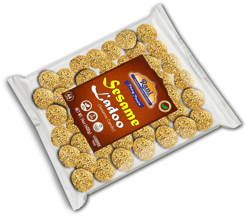 Rani Sesame Ladoo (Round Sesame Brittle Candy) 14oz (400g) ~ All Natural | Vegan | Kosher | No colors | Gluten Friendly | Indian Origin (Copy)