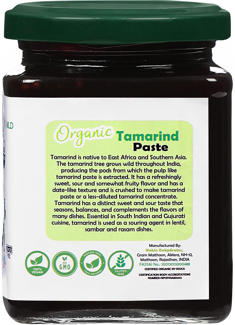 Rani Organic Tamarind Paste (Imli Paste) 8.8oz (250g) Glass Jar, No Sugar Added ~ All Natural | Vegan | Gluten Free | No Colors | NON-GMO | Kosher | Indian Origin | USDA Certified Organic