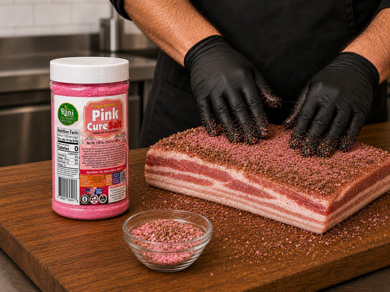 Rani Pink Cure Salt (Special Salt for Curing Meats) 20.8oz (1.3lbs) 589g PET Jar ~ Gluten Free | NON-GMO | Kosher | Vegan | Product of USA