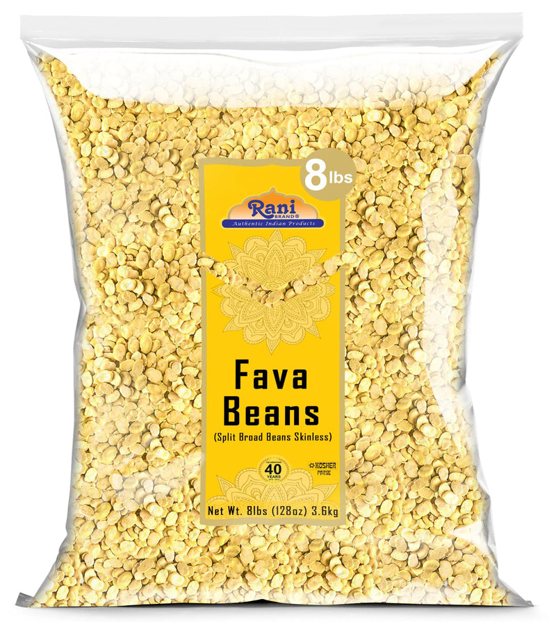 Rani Fava Beans (Split Broad Beans Skinless) 128oz