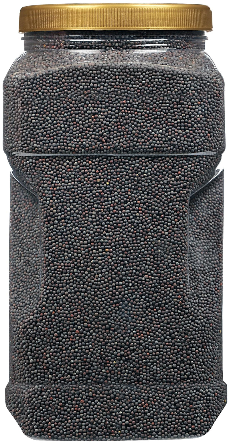 Rani Black Mustard Seeds Whole Spice (Kali Rai) 112oz (7lbs) 3.18kg Bulk PET Jar ~ All Natural | Gluten Friendly | NON-GMO | Vegan | Kosher | Indian Origin