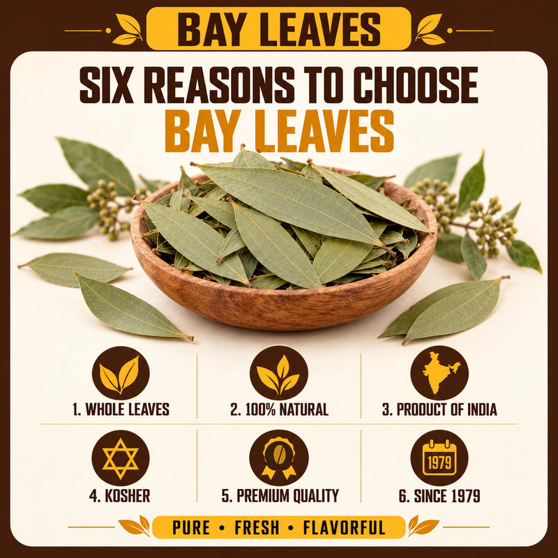 Rani Bay Leaf (Leaves) Whole Spice Hand Selected Extra Large 7oz (200g) ~ All Natural | Gluten Friendly | NON-GMO | Kosher | Vegan | Indian Origin (Tej Patta)