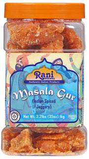 Rani Masala Gur (Jaggery) Indian Unrefined Raw 35oz