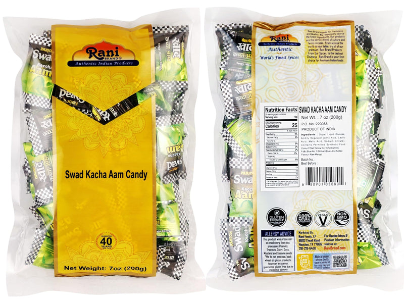 Rani Swad Assorted Candies 7oz (200g) Pack of 6, Coffeo, Kacha Aam, Orange, Imli, Pan, Chatpati Candy ~ Indian Tasty Treats | Vegan | Gluten Friendly | NON-GMO | Indian Origin