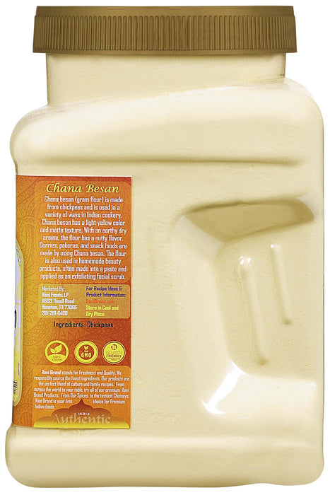 Rani Chana Besan - Chickpeas Flour, Gram 32oz (2lbs) 908g PET Jar ~ All Natural | Vegan | Gluten Friendly | NON-GMO | Kosher | Indian Origin