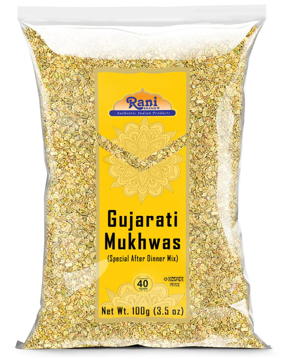 Rani Gujarati Mukhwas (Special After Dinner Mix) 3.5oz (100g) ~ Vegan | Kosher | No Colors | Indian Origin