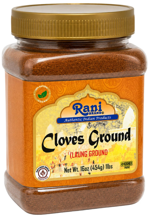 Rani Cloves Powder (Laung) Indian Spice 16oz (1lb) 454g PET Jar ~ All Natural, Gluten Friendly | NON-GMO | Kosher | Vegan | Indian Origin