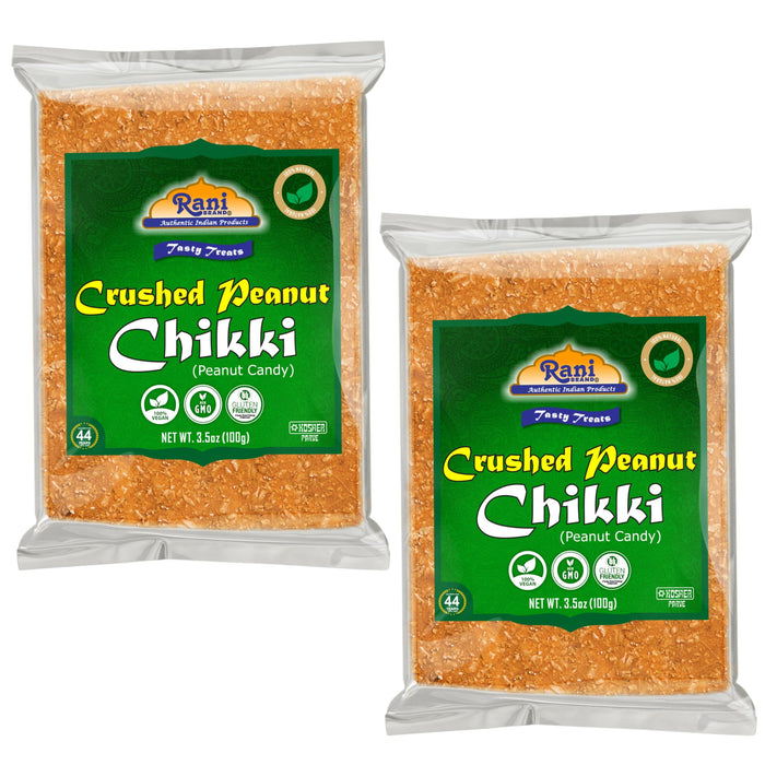 Rani Crushed Peanut Chikki (Indian Brittle Treat) {4 Available Packs}