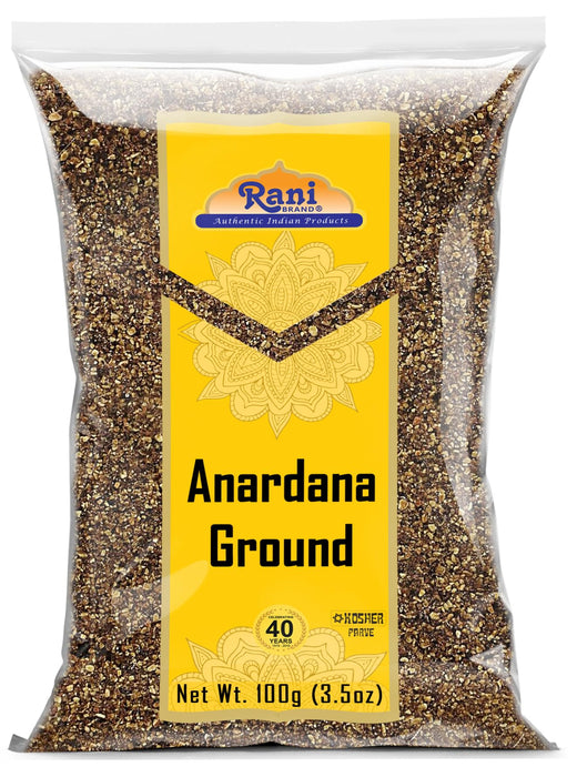 Rani Anardana (Pomegranate) Ground Powder Indian Spice 3.5oz (100g)~ All Natural | No Color | Gluten Friendly | Kosher | Vegan | No Salt or fillers