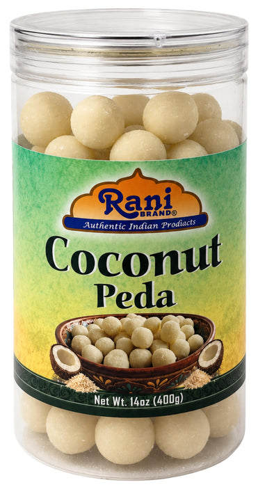 Rani Coconut Peda 14oz (400g) Traditional Indian Sweets, Ready to eat ~ All Natural | Vegan | Gluten Friendly | Non-GMO | Kosher | Indian Origin