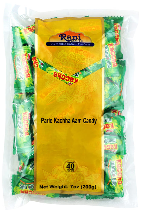 Rani Parle Kachha Aam Candy 7oz (200g) Individually Wrapped ~ Indian Tasty Treats | Vegan | Gluten Friendly | NON-GMO | Indian Origin