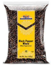 Rani Black Pepper Whole (Peppercorns), Premium 14oz