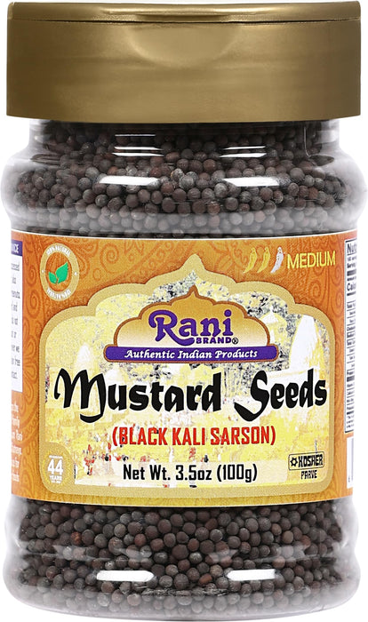 Rani Black Mustard Seeds Whole {10 Sizes Available}