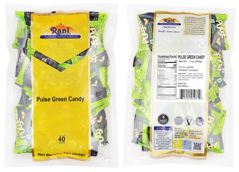 Rani Assorted Candies 7oz (200g) Pack of 6, Mango Bite, Kachha Aam, Kismi, Pulse Green, Hajmola, Center Fruits Candy ~ Indian Tasty Treats | Vegan | Gluten Friendly | NON-GMO | Indian Origin