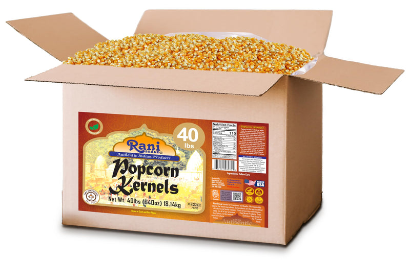 Popcorn Kernels 40lbs (640oz) 18.14kg - Rani Brand Authentic Indian Products