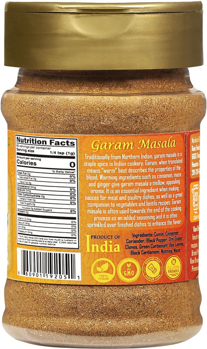 Rani Garam Masala Indian 11-Spice Blend 3oz (85g) PET Jar, Pack of 12 ~ All Natural, Salt-Free | Vegan | No Colors | Gluten Friendly | NON-GMO | Kosher | Indian Origin