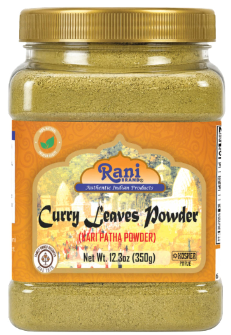 Rani Curry Leaves Powder (Kari Neem Patha) Indian Spice 12.3oz (350g) PET Jar ~ All Natural | Vegan | Gluten Friendly | NON-GMO | Indian Origin