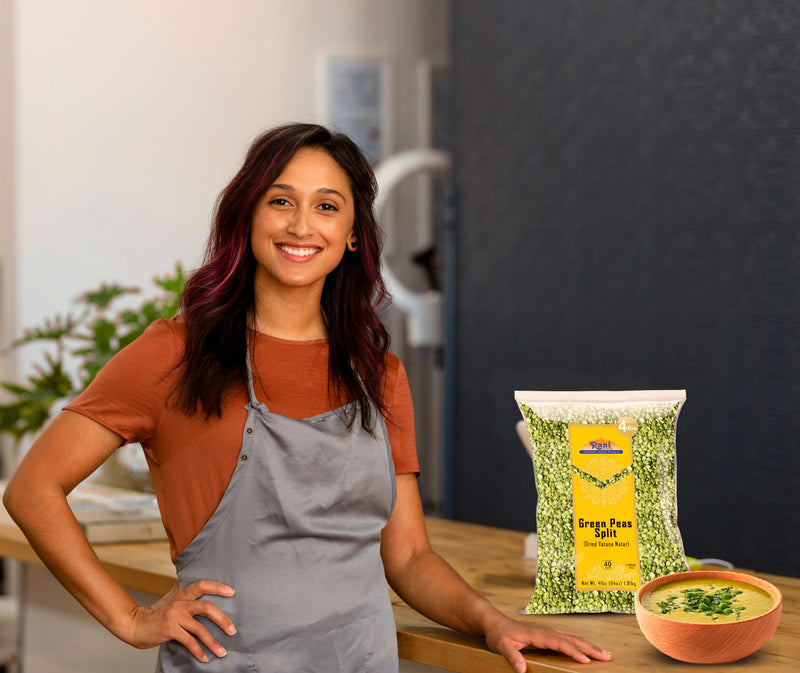 Rani Green Peas Split, Dried (Vatana, Matar) 64oz (4lbs) 1.81kg ~ All Natural | Kosher | Vegan | Gluten Friendly | Product of US