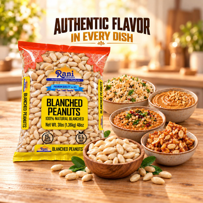 Rani Blanched Peanuts {4 Sizes Available}