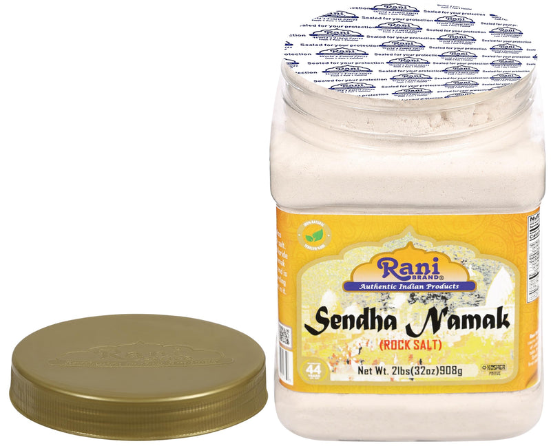 Rani Sendha Namak (Rock Salt) 32oz (2lbs) 908g PET Jar ~ All Natural | Vegan | Gluten Friendly | NON-GMO | Kosher | Indian Origin