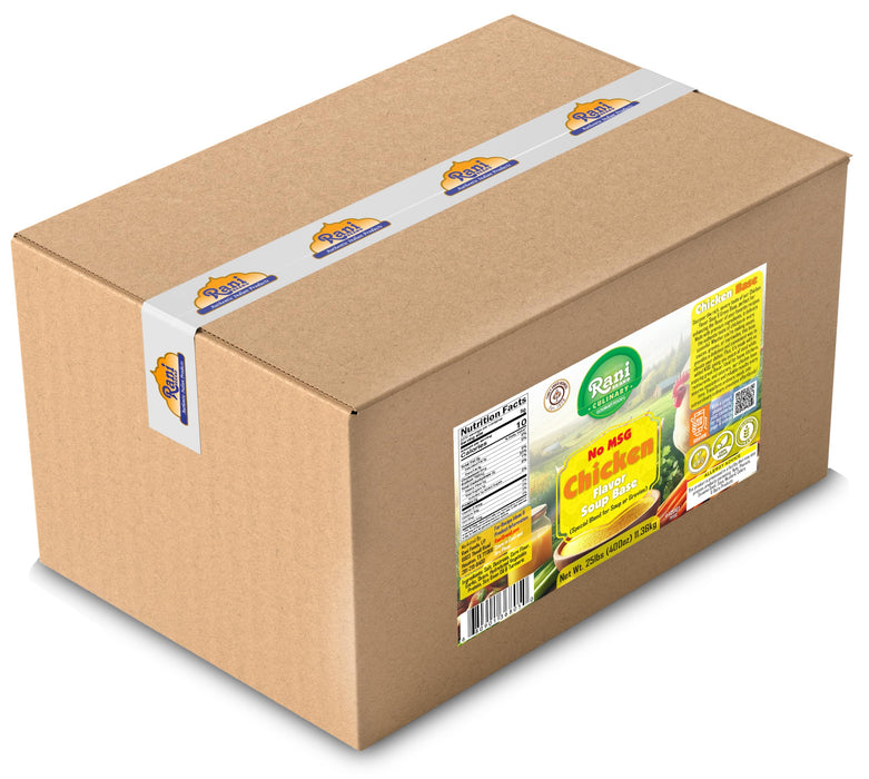 Rani Premium Chicken Base (Special Blend for Soup or Gravies) 400oz (25lbs) 11.36kg Bulk Box ~ All Natural | Gluten Friendly | NON-GMO | Kosher | Vegan | Indian Origin