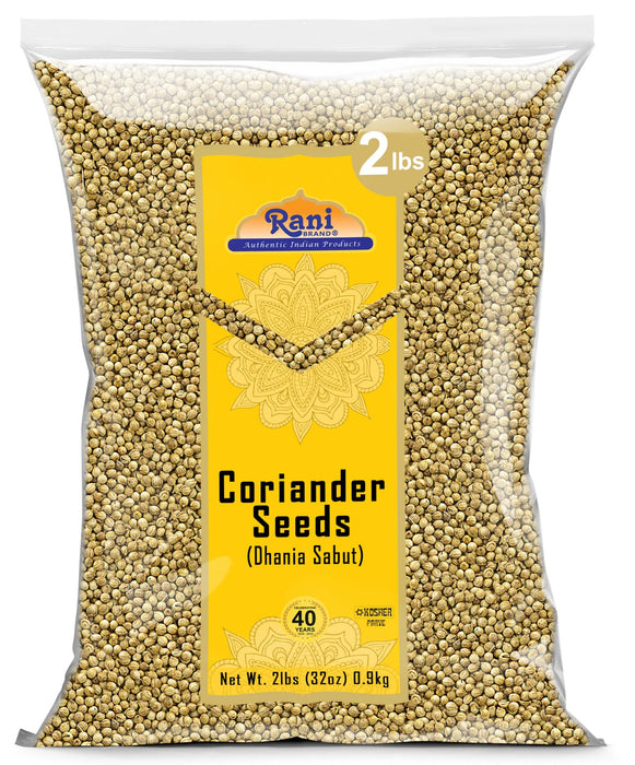 Rani Coriander (Dhania) Seeds Whole, Indian Spice 32oz (2lbs) 907g ~ All Natural | Gluten Friendly | NON-GMO | Kosher | Vegan | Indian Origin