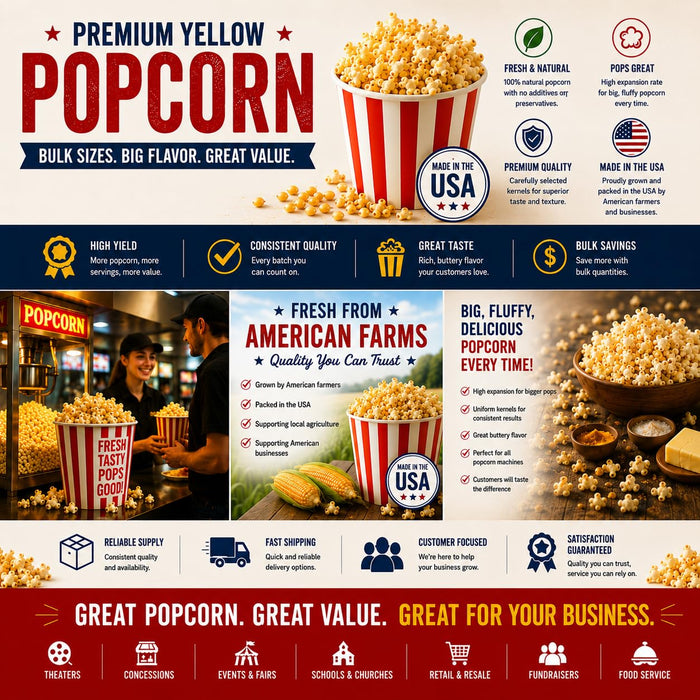 Rani Popcorn Kernels 160oz (10lbs) 4.54kg Bulk Box, Perfect for Stovetop, Microwave & Popcorn Machines ~ All Natural | Gluten Friendly | Vegan | NON-GMO | Kosher | Product of USA