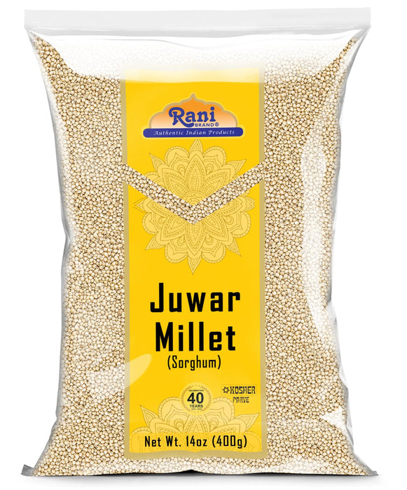 Rani Juwar Millet (Sorghum) Whole Ancient Grain Seeds 14oz (400g) ~ All Natural | Gluten Friendly | NON-GMO | Kosher | Vegan | Indian Origin