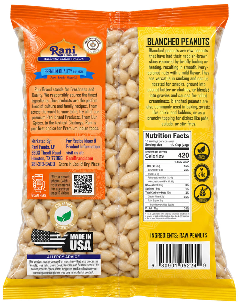 Rani Blanched Peanuts {4 Sizes Available}