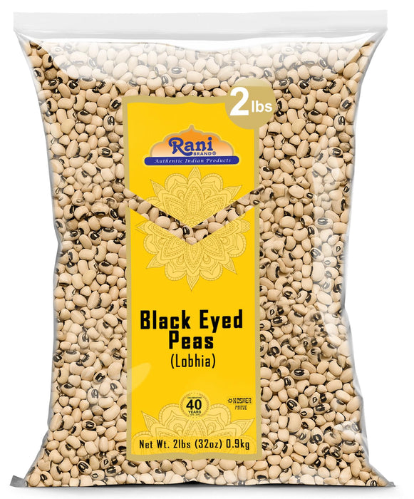 Rani Black Eyed Peas, Dried (Lobhia) 32oz (2lbs) 907g ~ All Natural | Vegan | Kosher | Gluten Friendly | Product of USA