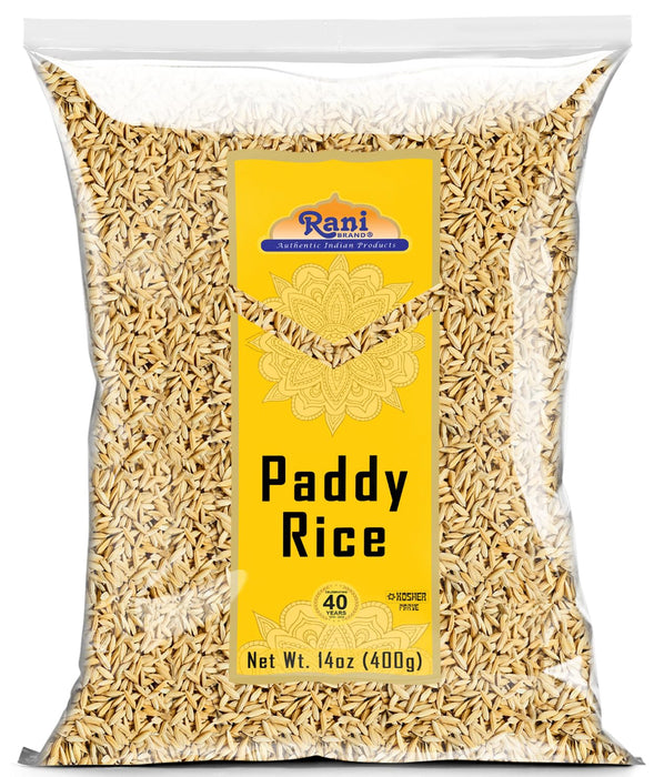 Rani Paddy Rice (Raw Unfinished Rice) 14oz (400g) ~ All Natural | Vegan | Gluten Friendly | NON-GMO | Kosher | Product of USA