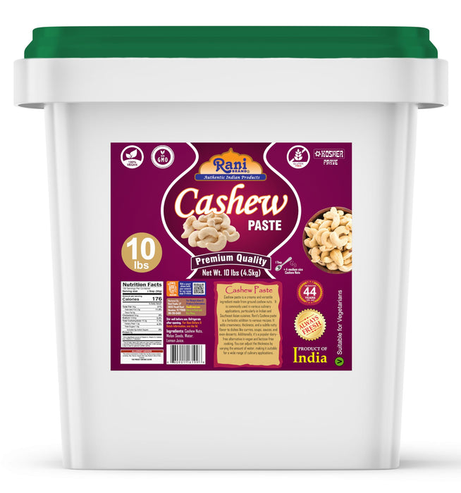 Rani Cashew Paste 176oz (11lbs) 5kg Bulk ~ Vegan | Gluten Free | NON-GMO | Kosher | No Colors | Indian Origin