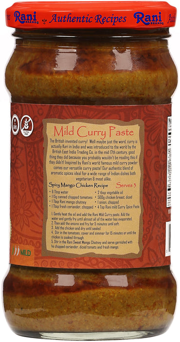 Rani Curry Paste MILD (Spice Paste) 10.5oz (300g) Glass Jar, Pack of 5+1 FREE~No Colors | All Natural | NON-GMO | Kosher | Vegan | Gluten Free | Indian Origin