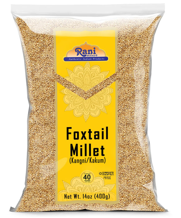 Rani Foxtail Millet Polished (Setaria italica) Ancient Grains 400g (14oz) ~ All Natural | Gluten Friendly | NON-GMO | Kosher | Vegan | Indian Origin