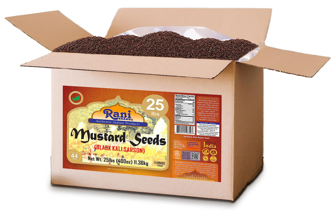 Rani Black Mustard Seeds Whole {10 Sizes Available}